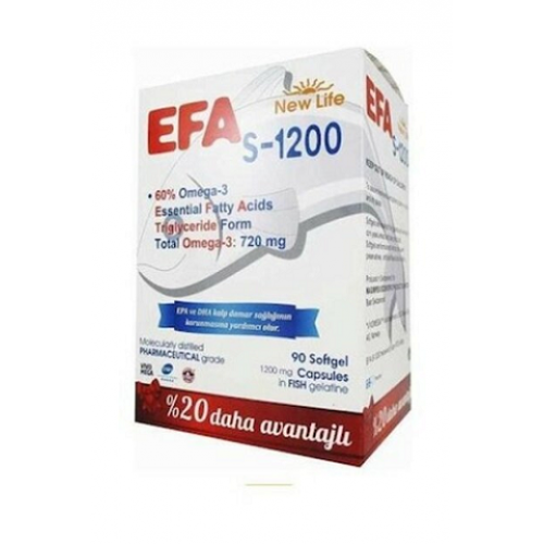 New Life Efa S-1200 Omega 3 90 Kapsul